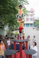 Muốn biểu diễn được trên Mai Hoa Thung, các võ sinh phải trải qua một quá trình khổ luyện rất công phu. D.P